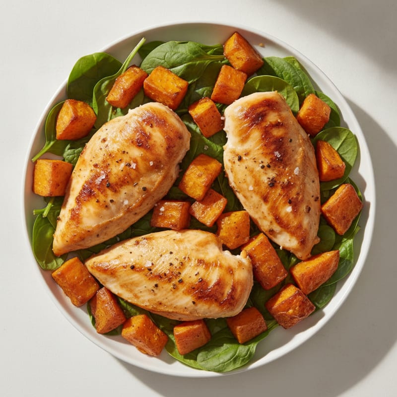 Roasted Sweet Potato with Honey Glaze