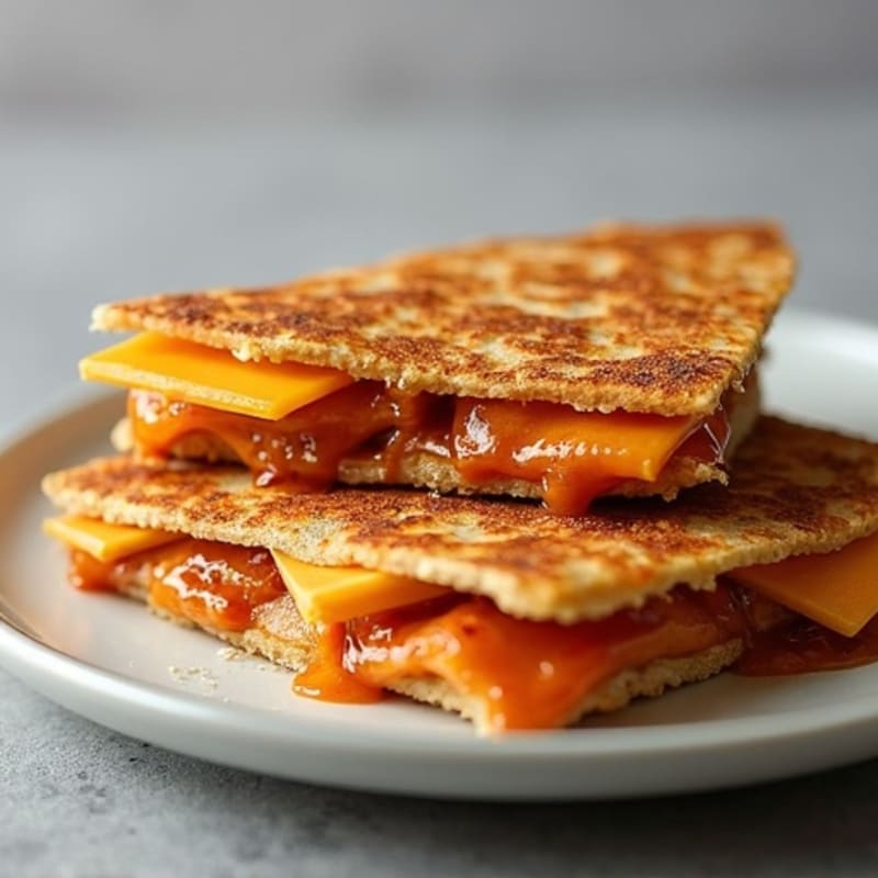 Crispy Whole Wheat BBQ Chicken Quesadilla