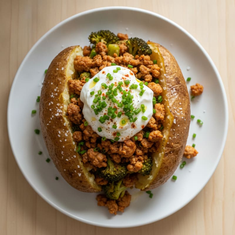 Hearty Loaded Baked Potatoes with Chives