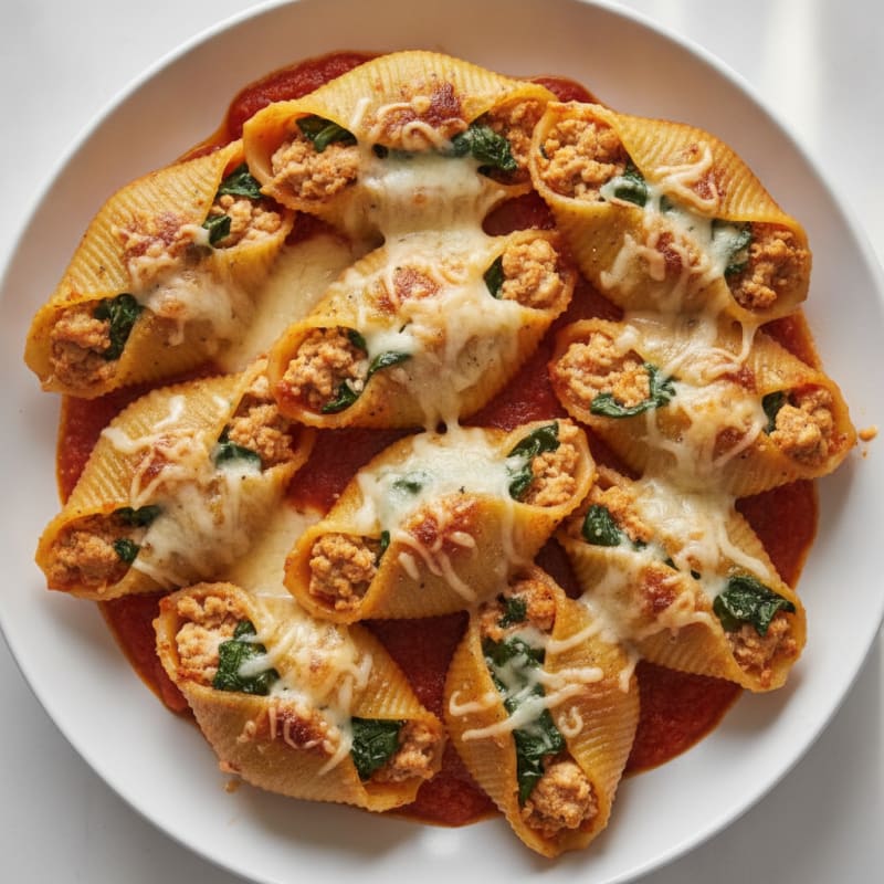 Baked Ricotta Stuffed Pasta Shells