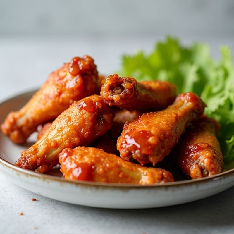 Crispy Baked Sweet & Sticky Honey Chicken Wings