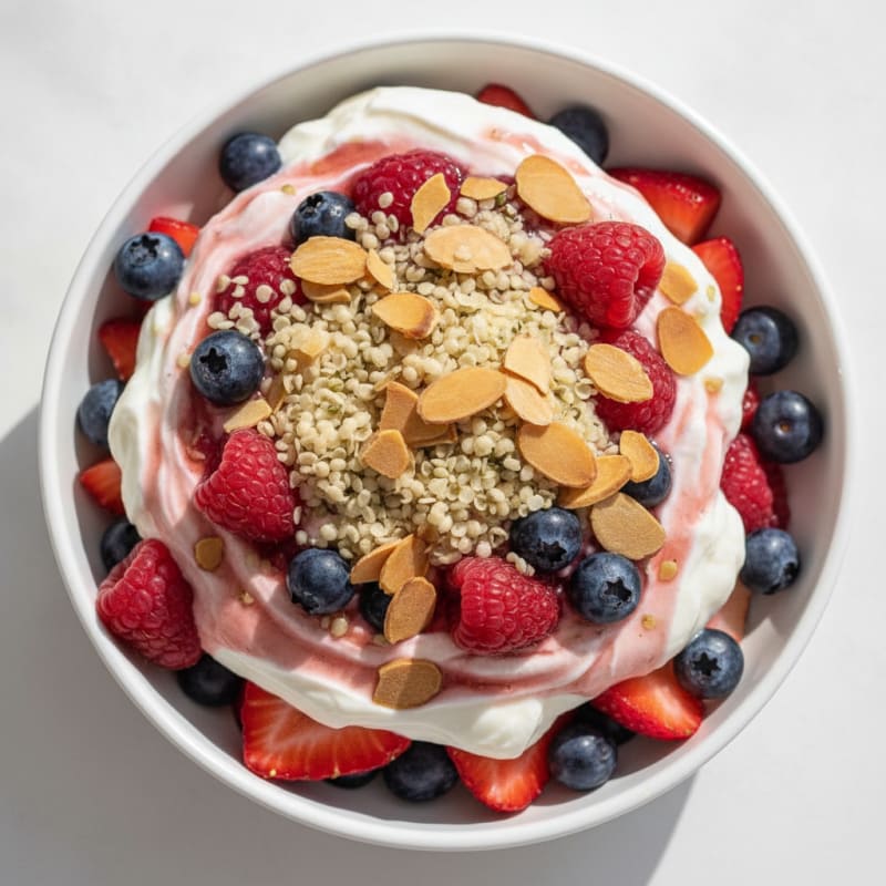 Creamy Greek Yogurt Protein Parfait with Mixed Berries