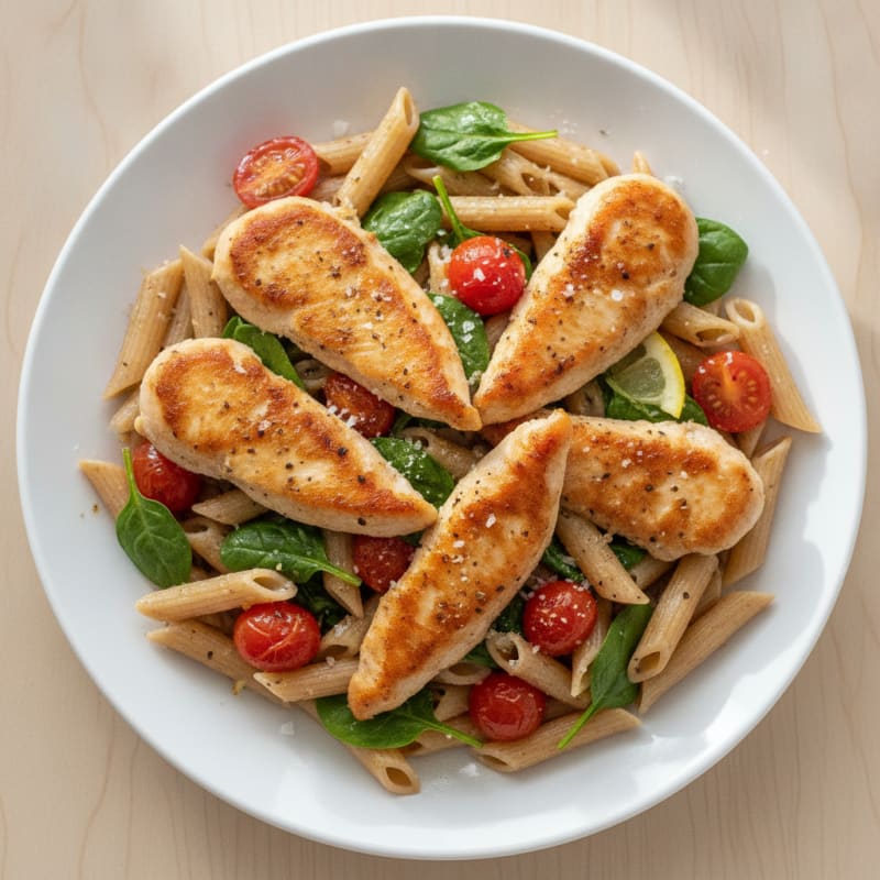 Garlic Herb Chicken Penne Pasta