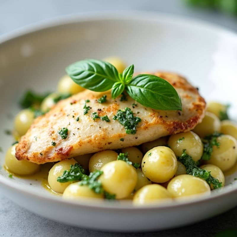 Creamy Basil Pesto Chicken Gnocchi