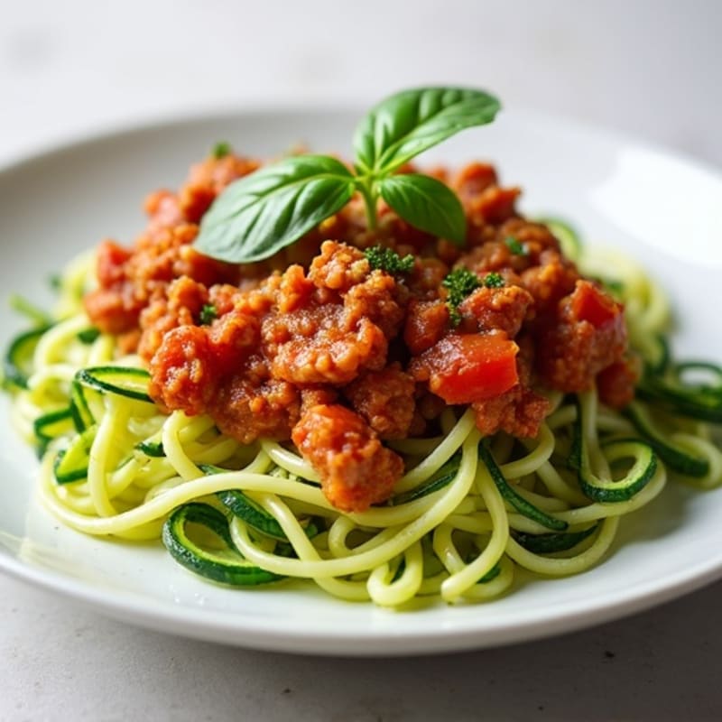 Protein-Packed Turkey Bolognese with Zucchini Noodles