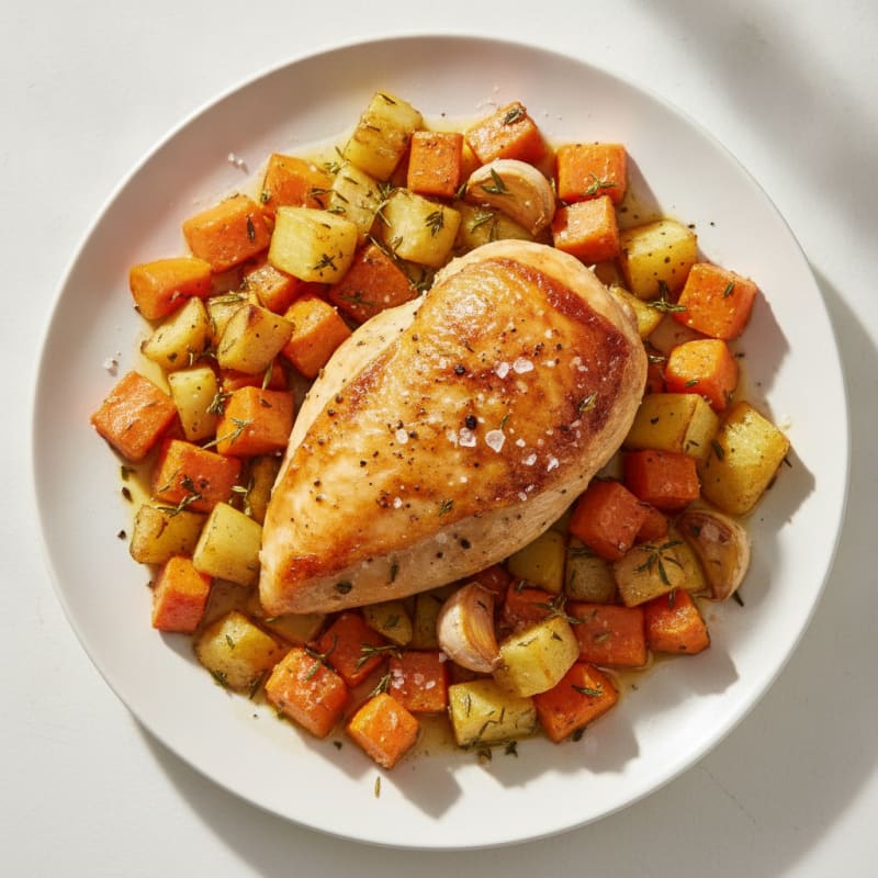 Savory Herb-Roasted Chicken with Root Vegetables