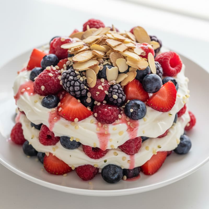 Creamy Greek Yogurt Protein Parfait with Mixed Berries