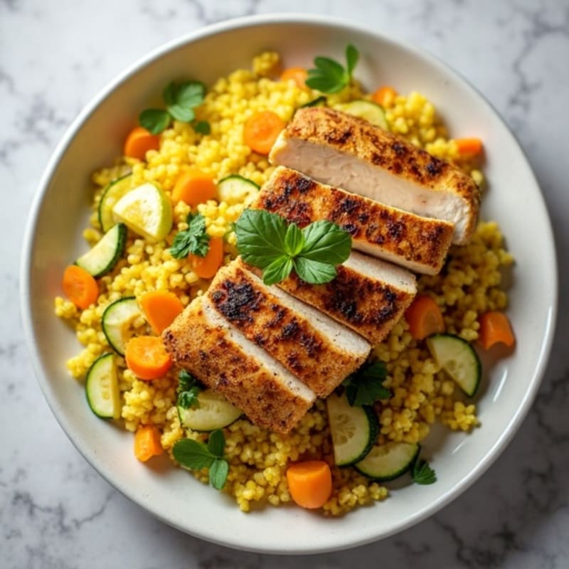 Golden Turmeric Zucchini Rice