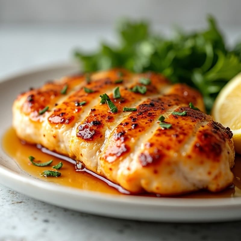 Sticky Honey-Garlic Glazed Chicken Breast