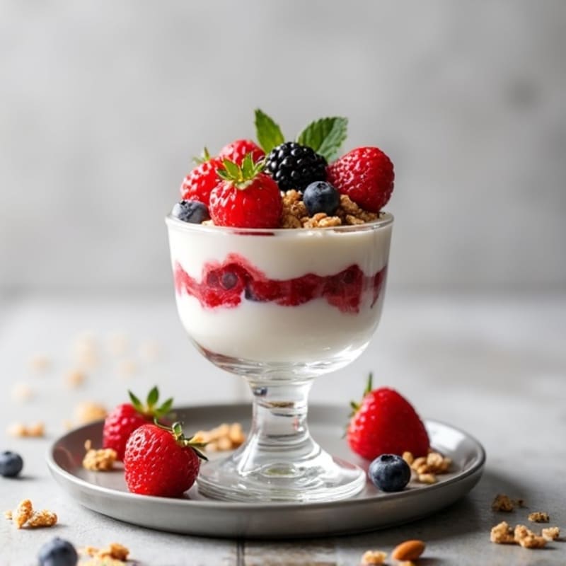Creamy Greek Yogurt Protein Parfait with Berries