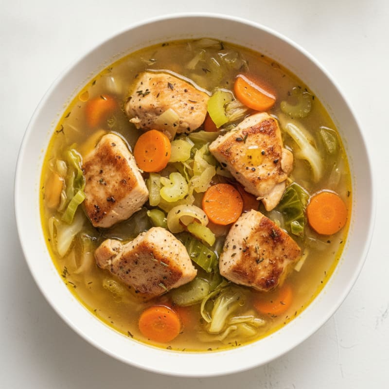 Hearty Chicken and Cabbage Soup