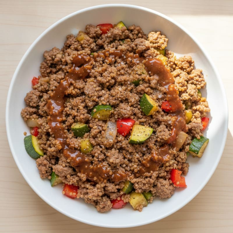 Ground Beef and Quinoa Meal Prep