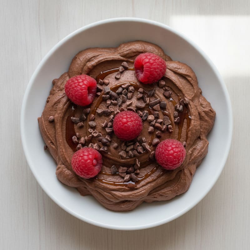 Chocolate Protein Mousse with Cottage Cheese