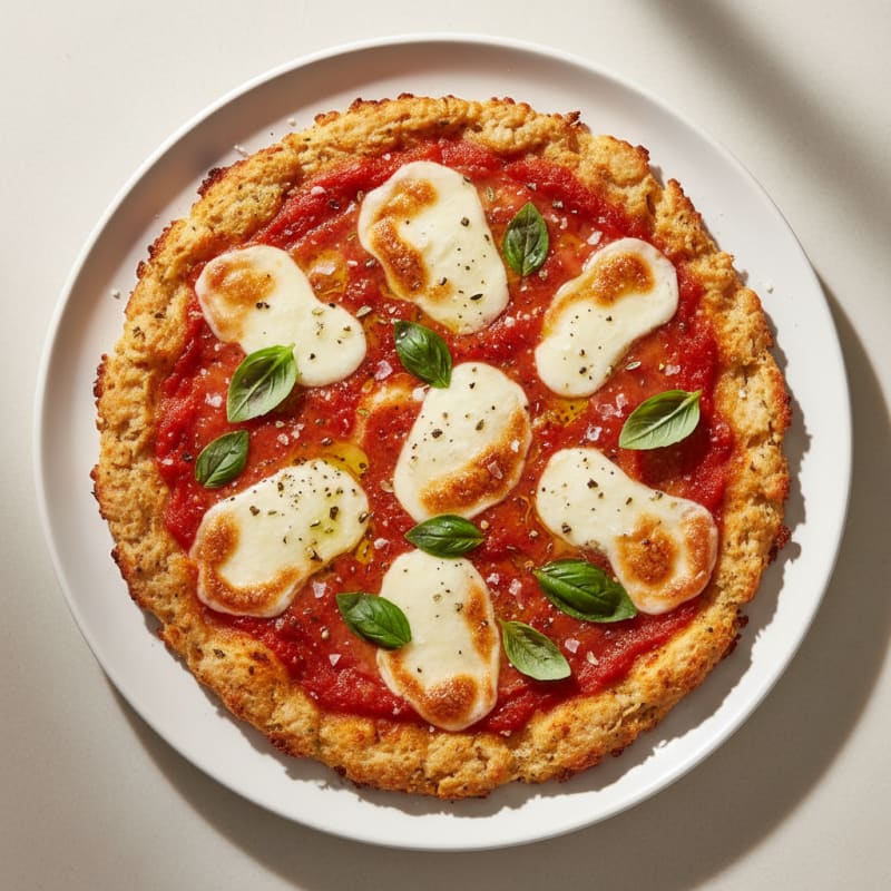 Golden Crispy Margherita Pizza