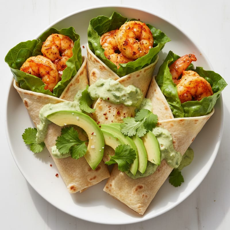 Chili-Lime Shrimp Lettuce Wraps