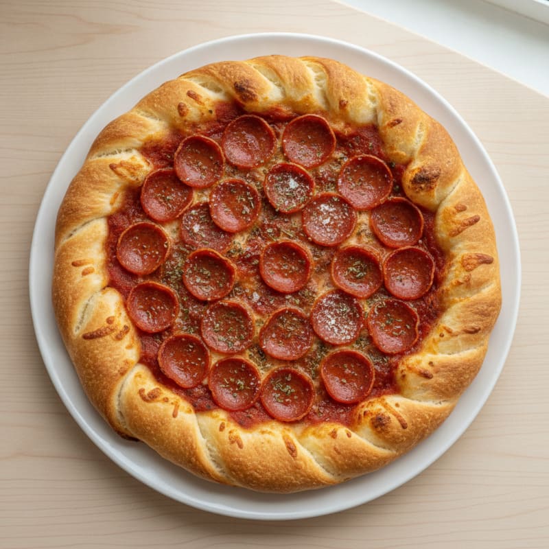 Classic Pepperoni Stuffed Crust Pizza