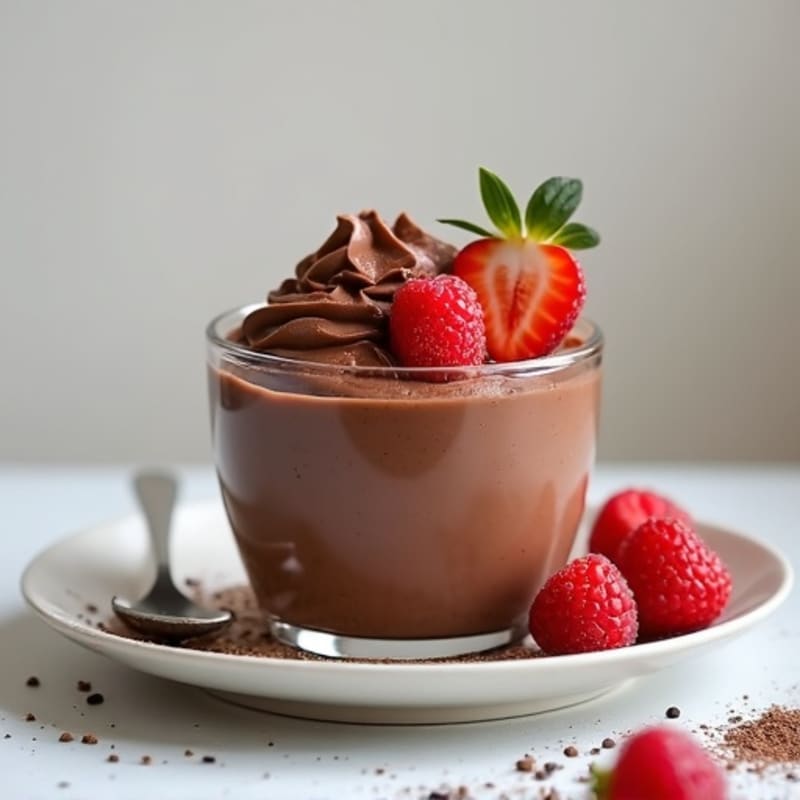 Silky Chocolate Protein Pudding