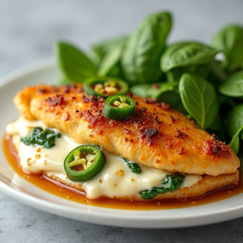 Spicy Jalapeño Creamy Stuffed Chicken Breast