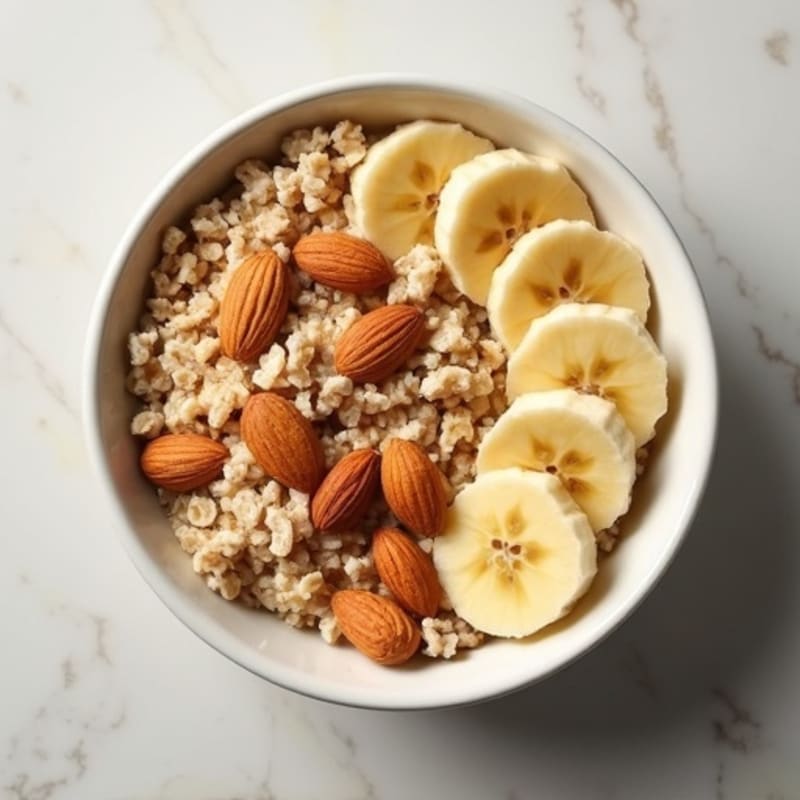 Protein-Packed Vanilla Almond Oatmeal Bowl