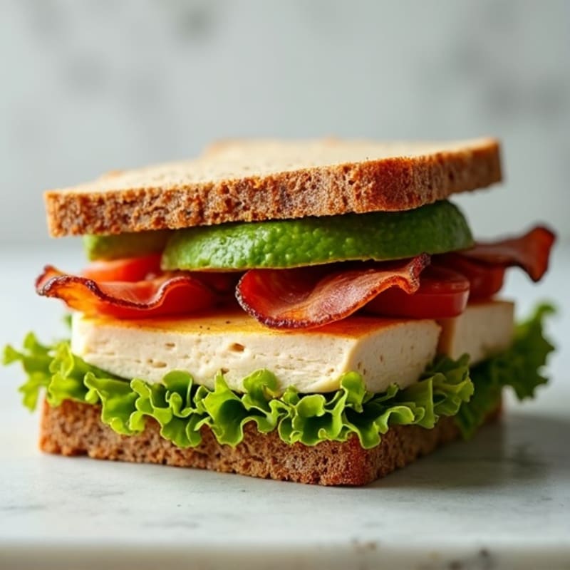 Creamy Avocado Turkey BLT on Whole Grain Bread