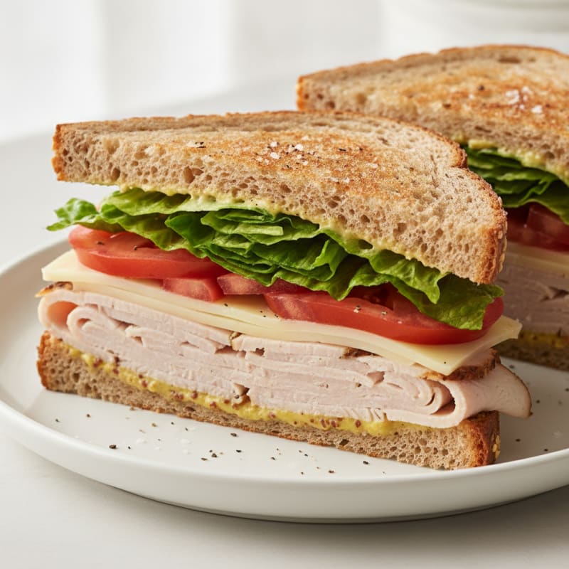 Classic Turkey and Swiss Sandwich