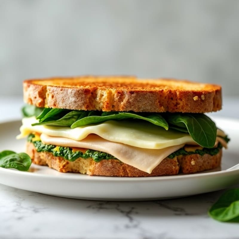 Lean Turkey Pesto Grilled Sandwich