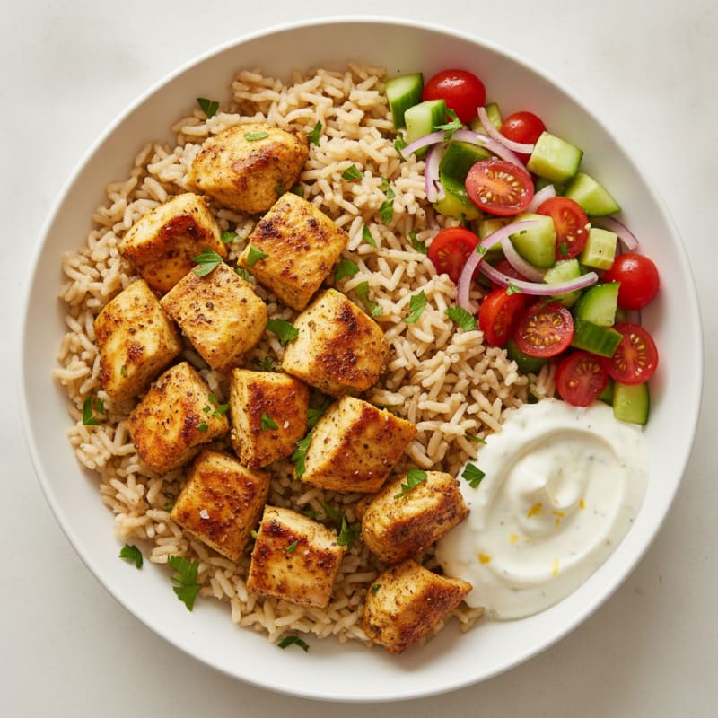 Chicken Shawarma Rice Bowl