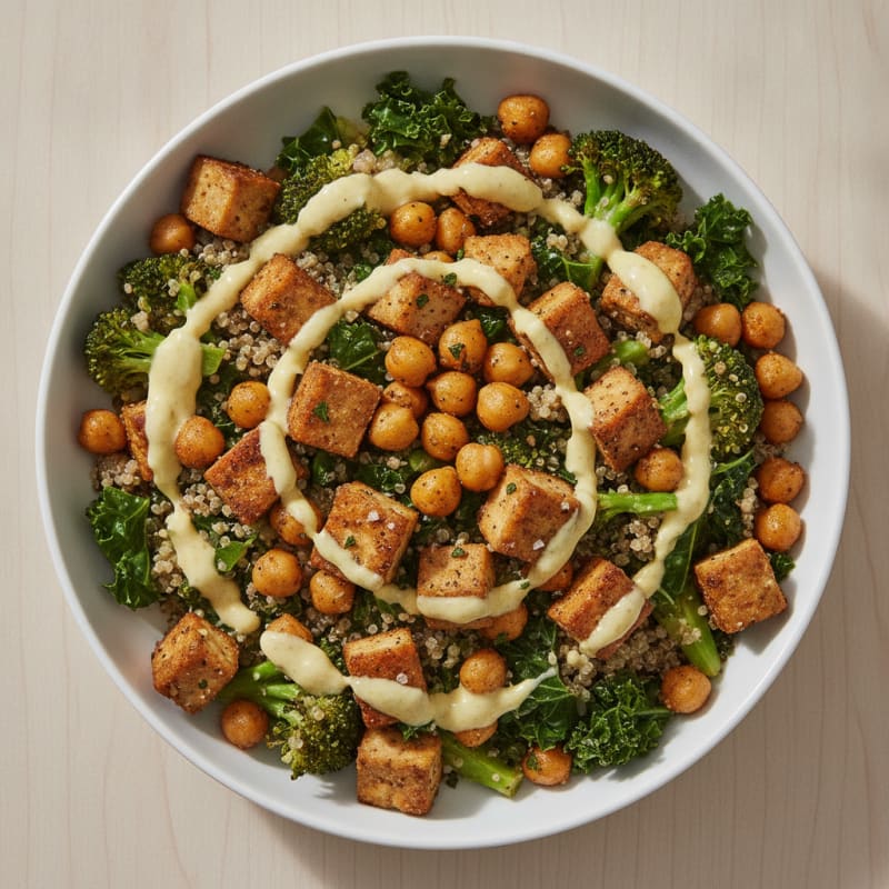 Hearty Chickpea and Vegetable Grain Bowl