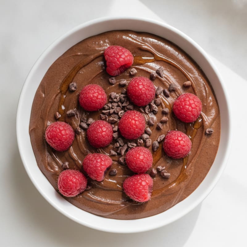 Silky Chocolate Protein Pudding with Greek Yogurt