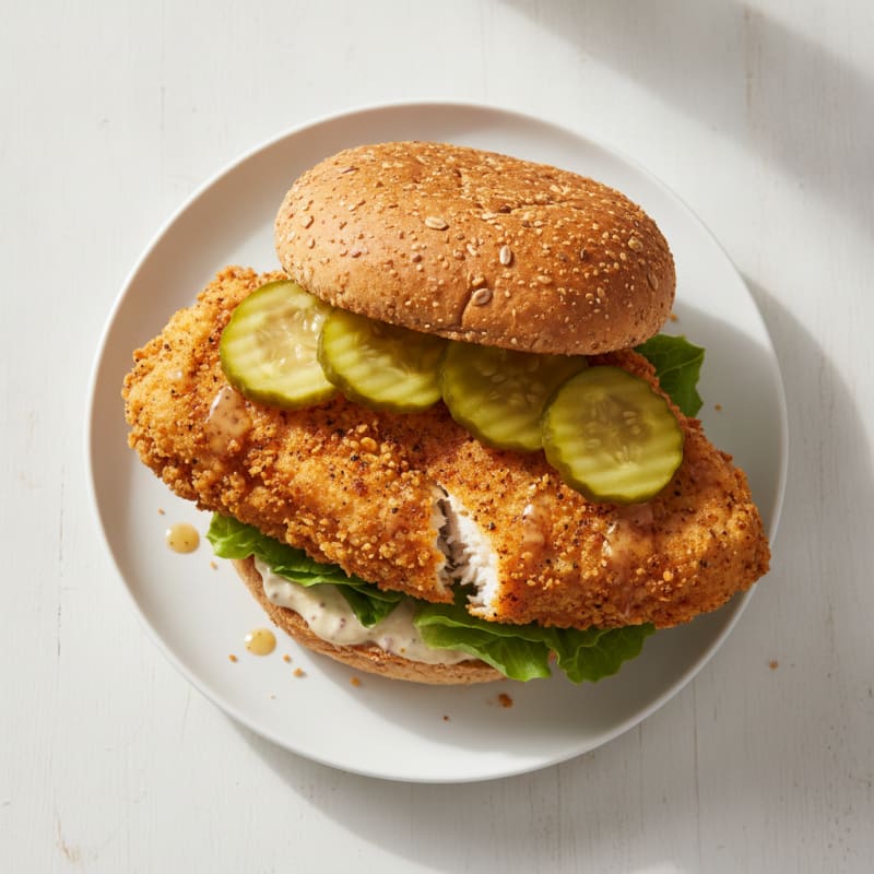 Buttermilk Fried Chicken Sandwich with Pickles
