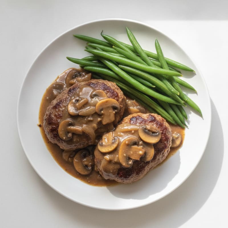 Classic Salisbury Steak with Mushroom Gravy