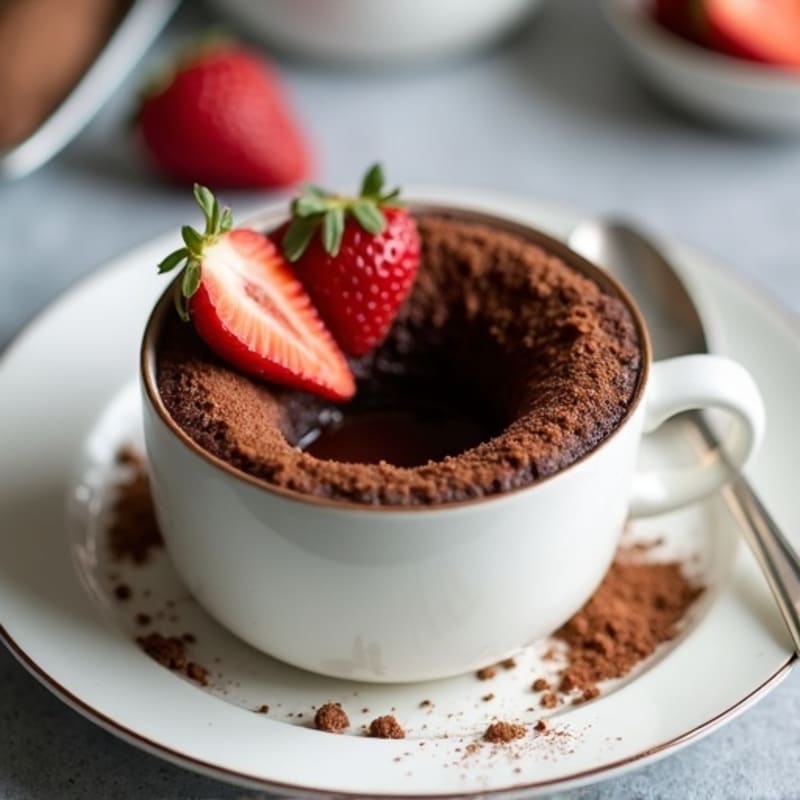 Fluffy Chocolate Protein Mug Cake