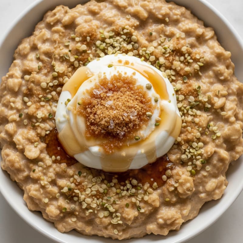 High-Protein Maple Brown Sugar Oatmeal