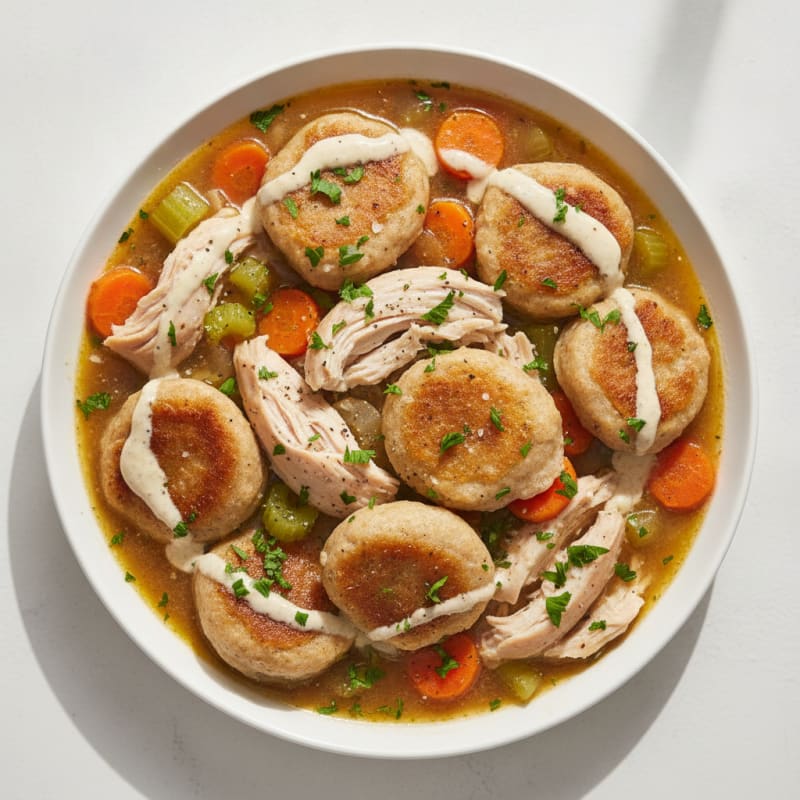 Homestyle Chicken and Herb Dumplings
