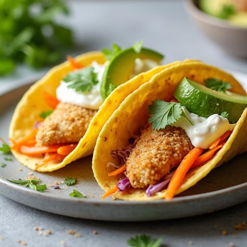 Crispy Fish Tacos with Fresh Slaw