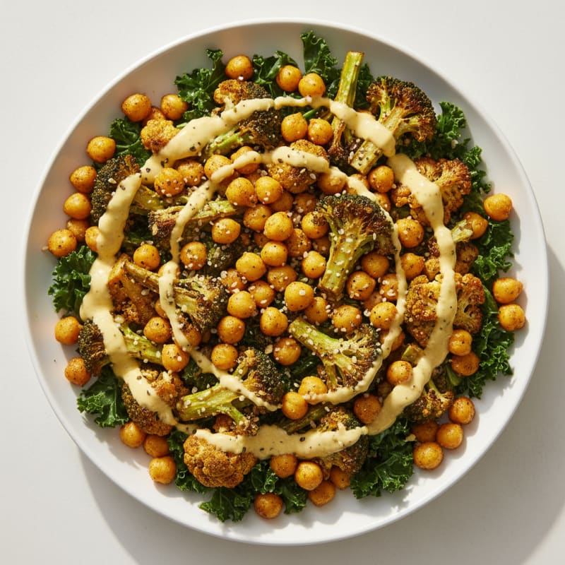 Roasted Vegetable and Chickpea Power Bowl