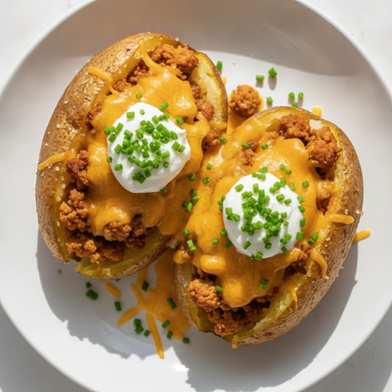 Loaded Baked Potatoes with Chives