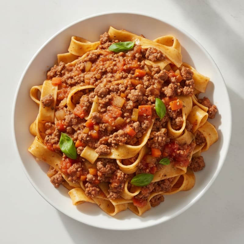 Classic Beef Bolognese with Pappardelle