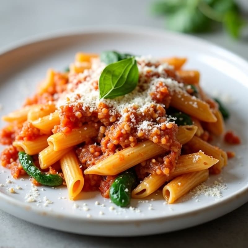 Lean Ground Turkey and Spinach Baked Ziti