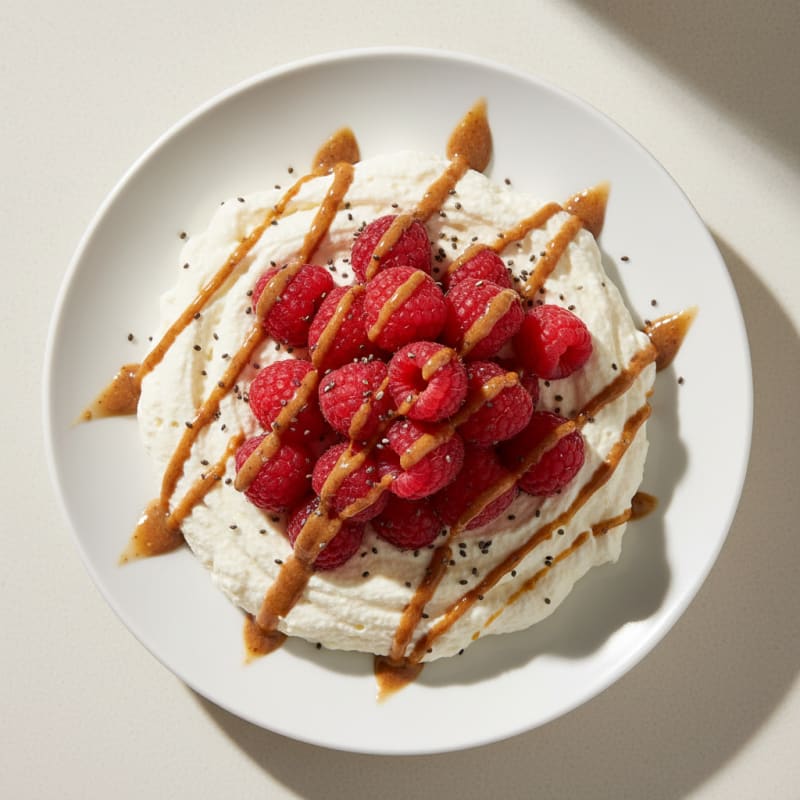 Silky Greek Yogurt Protein Mousse with Berries
