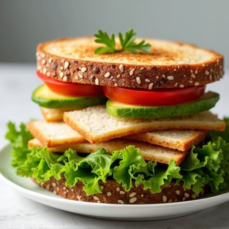 Herb-Crusted Turkey and Avocado Club Stack