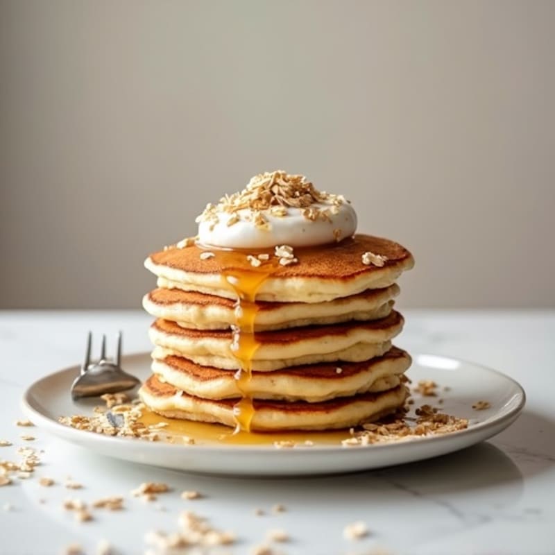 Fluffy Greek Yogurt Protein Pancakes