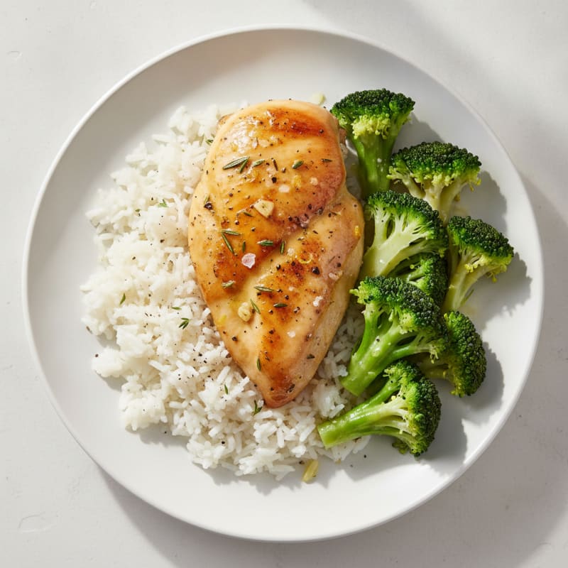 Lemon Herb Roasted Chicken with Rice