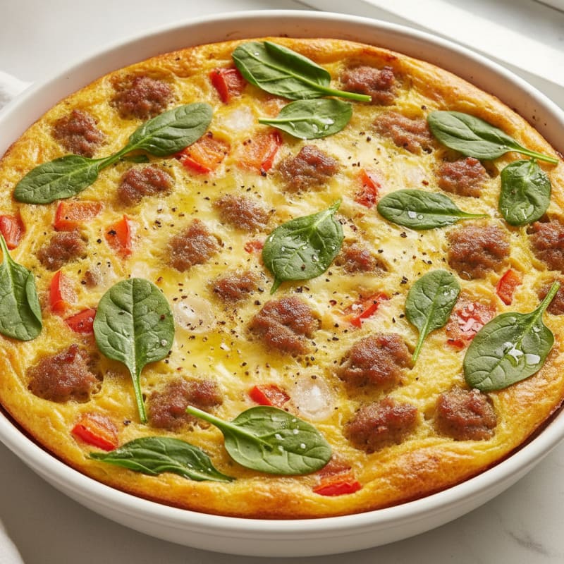 Baked Egg and Sausage Casserole