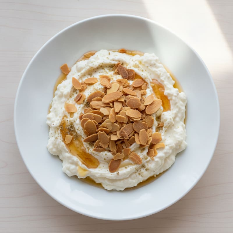 Creamy Vanilla Protein Yogurt with Toasted Almonds