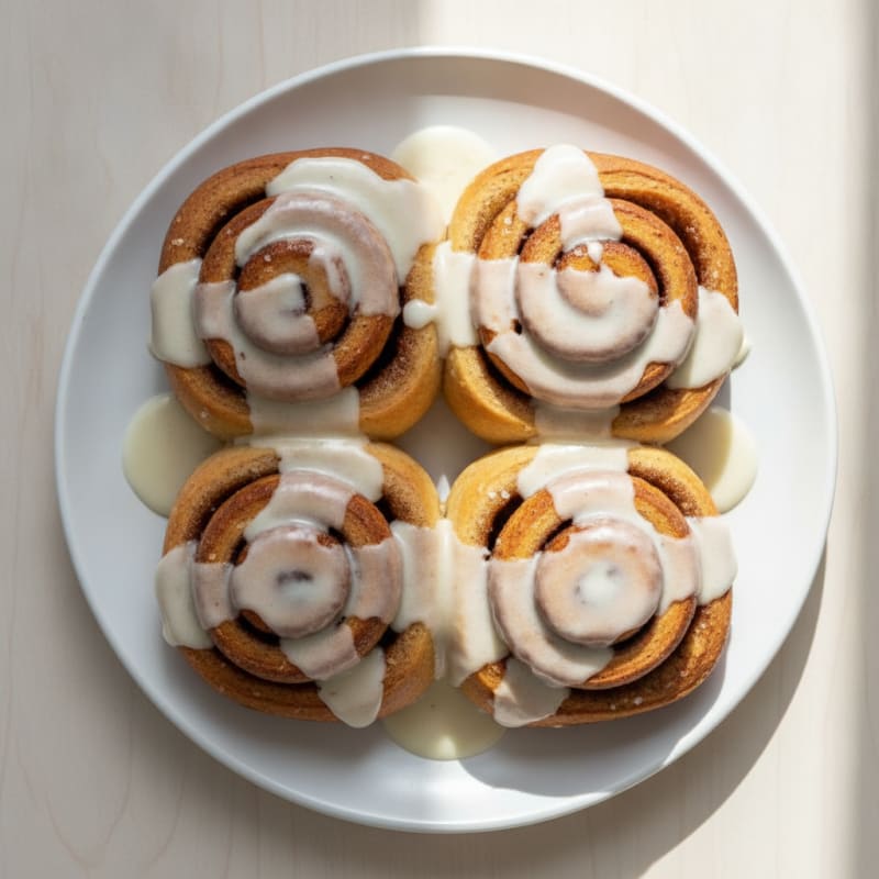 Classic Cinnamon Swirl Rolls with Cream Cheese Glaze