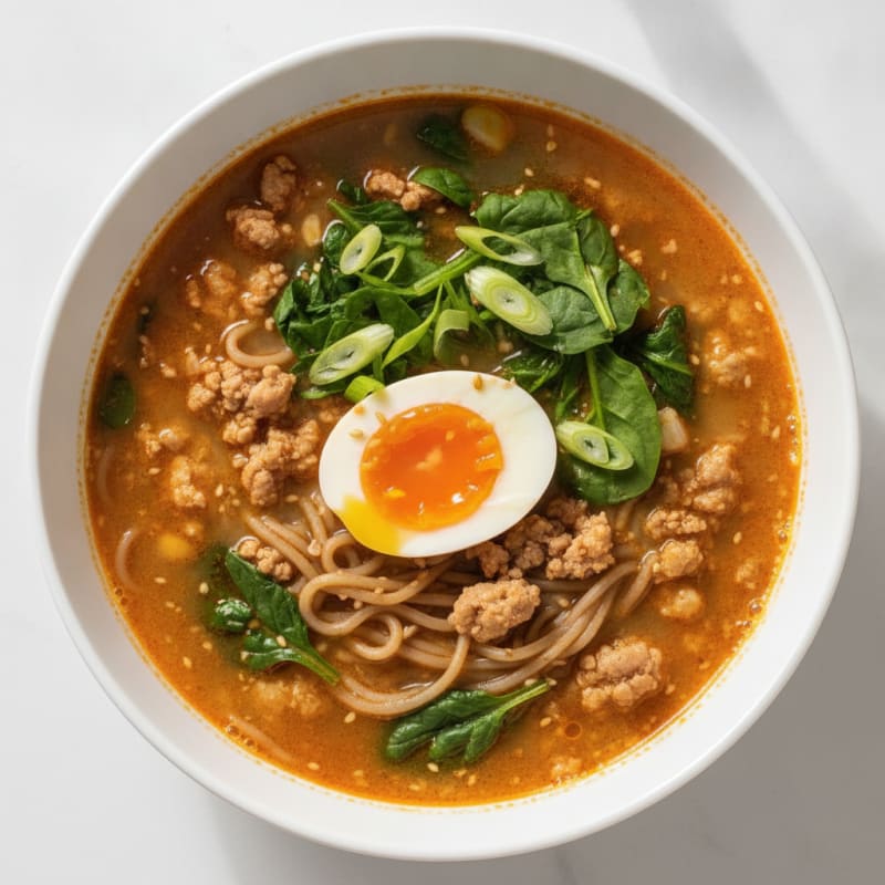 Sriracha Pork Ramen Soup