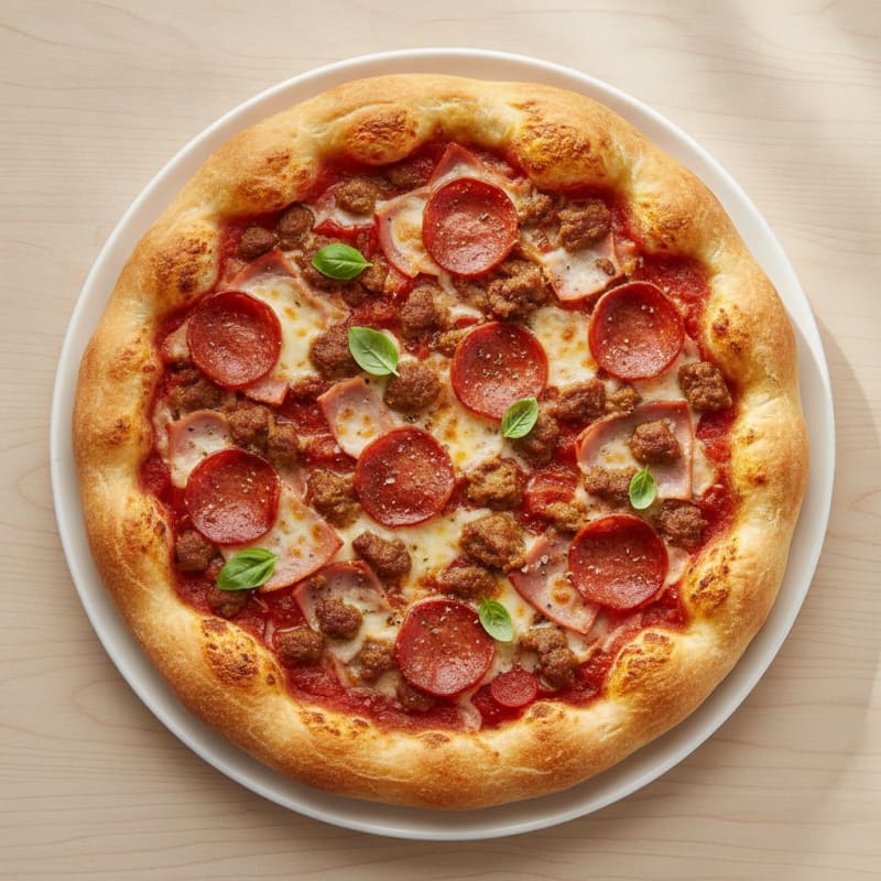 Meat Lovers Stuffed Crust Pizza