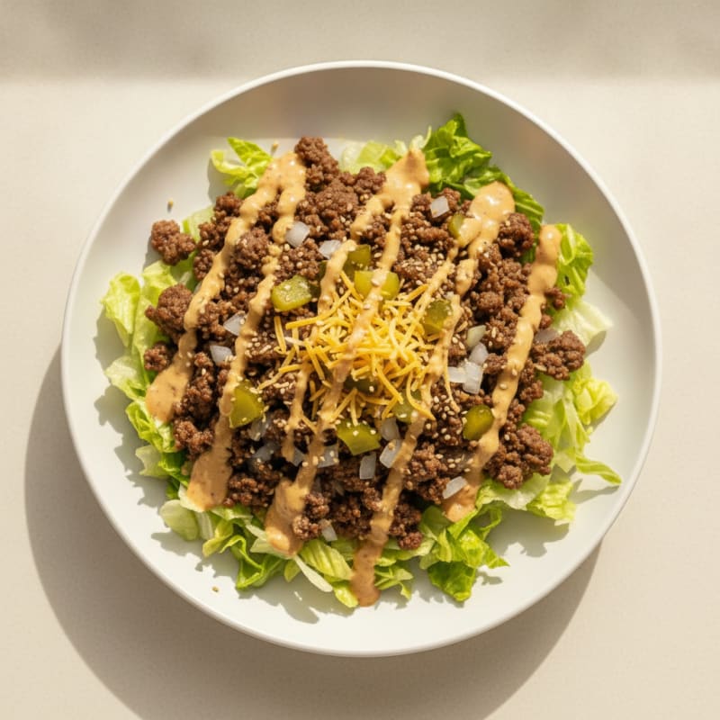 Big Mac Inspired Protein Bowl