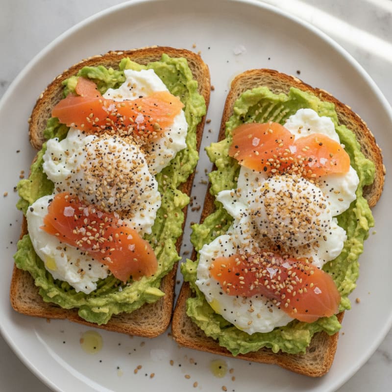 Avocado Toast with Everything Bagel Seasoning